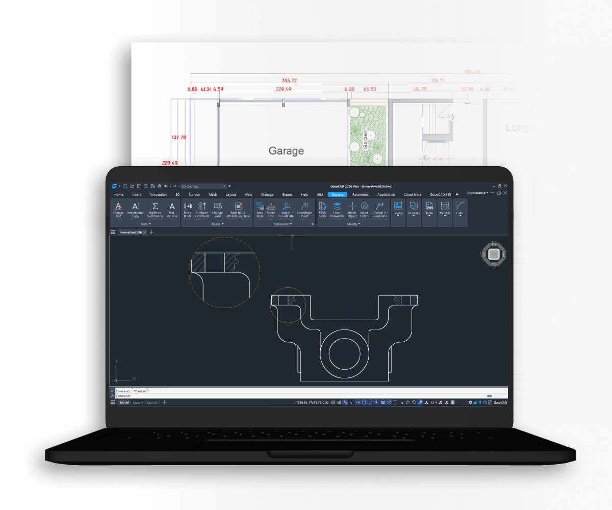 Computer aided design (CAD) software