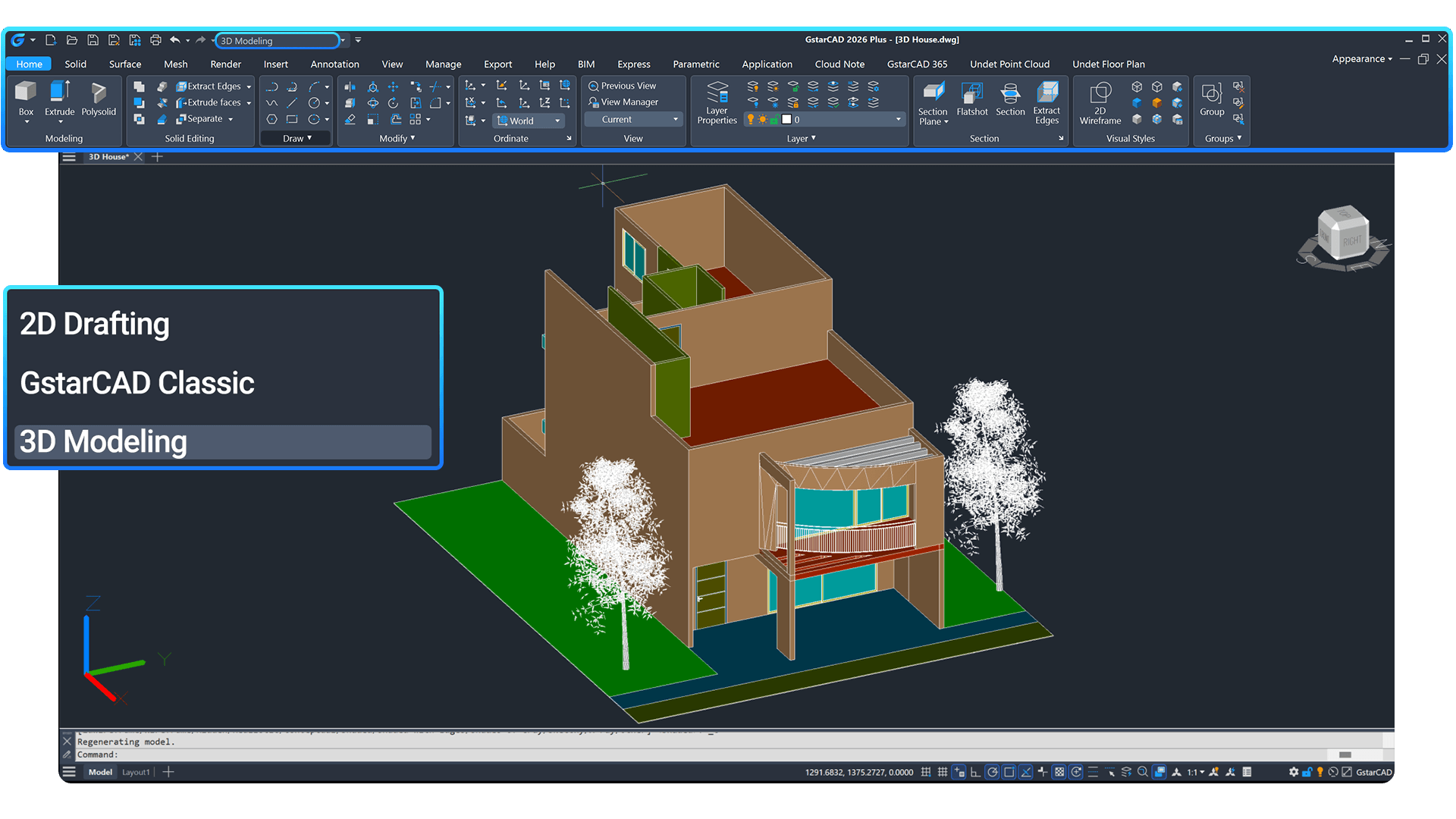3D Modeling Workspace