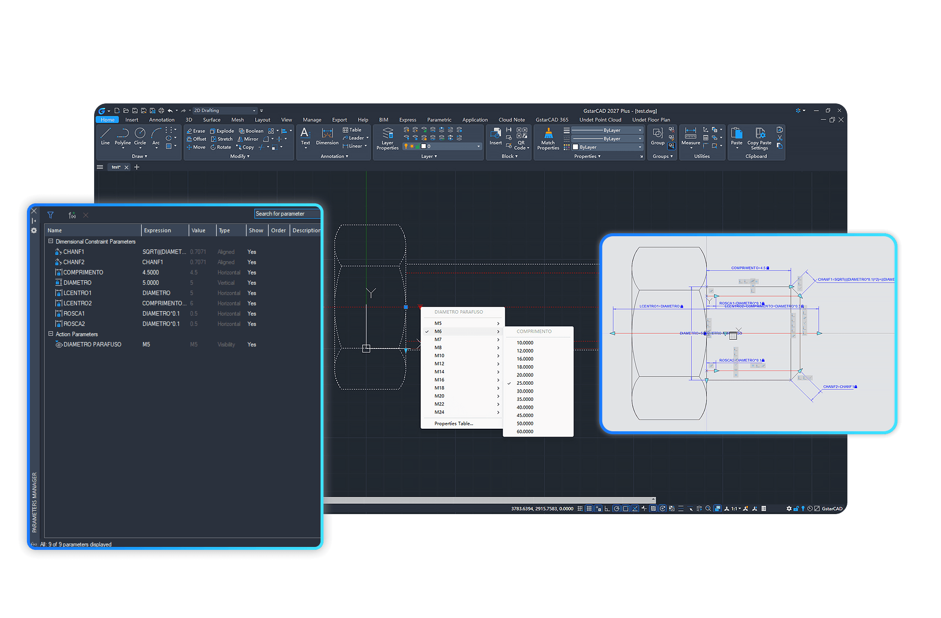 Dynamic Block Parametric Constraints