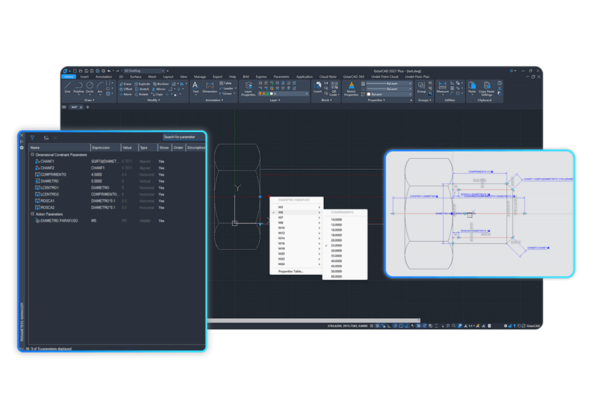 Dynamic Block Parametric Constraints